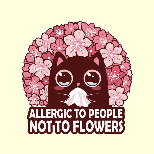 Allergic To People Not To Flowers-None-Adjustable Tote-Bag-erion_designs