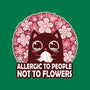 Allergic To People Not To Flowers-Womens-Fitted-Tee-erion_designs