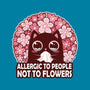 Allergic To People Not To Flowers-Womens-Fitted-Tee-erion_designs