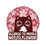 Allergic To People Not To Flowers-Womens-Fitted-Tee-erion_designs