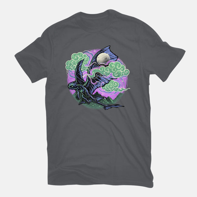 Purple Night-Womens-Fitted-Tee-momma_gorilla