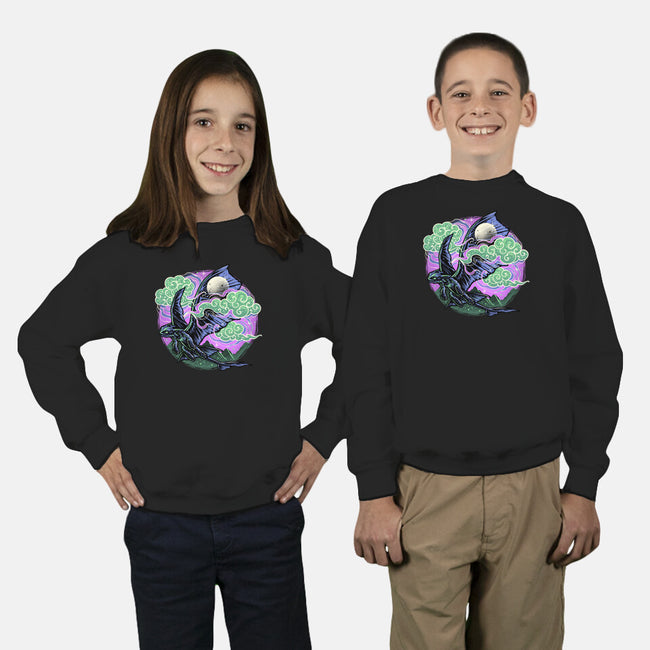 Purple Night-Youth-Crew Neck-Sweatshirt-momma_gorilla