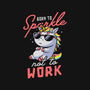 Born To Sparkle Not To Work-Womens-Basic-Tee-koalastudio