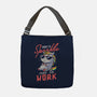 Born To Sparkle Not To Work-None-Adjustable Tote-Bag-koalastudio