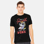 Born To Sparkle Not To Work-Mens-Heavyweight-Tee-koalastudio