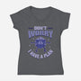 Don't Worry I Have A Plan-Womens-V-Neck-Tee-brunopires