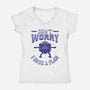 Don't Worry I Have A Plan-Womens-V-Neck-Tee-brunopires