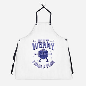 Don't Worry I Have A Plan-Unisex-Kitchen-Apron-brunopires
