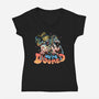We Are Doomed-Womens-V-Neck-Tee-momma_gorilla