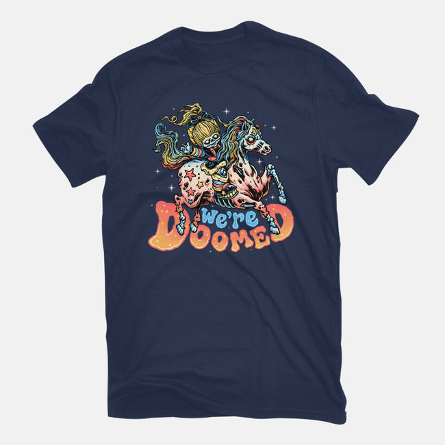 We Are Doomed-Womens-Fitted-Tee-momma_gorilla