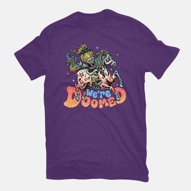 We Are Doomed-Womens-Fitted-Tee-momma_gorilla