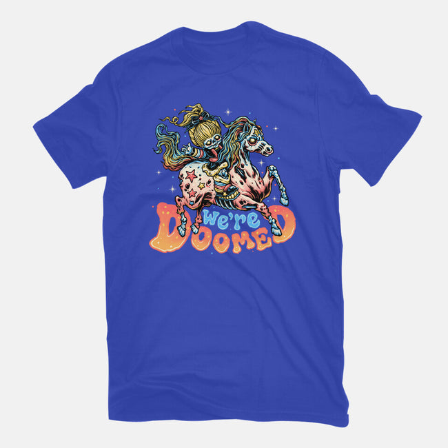 We Are Doomed-Womens-Fitted-Tee-momma_gorilla