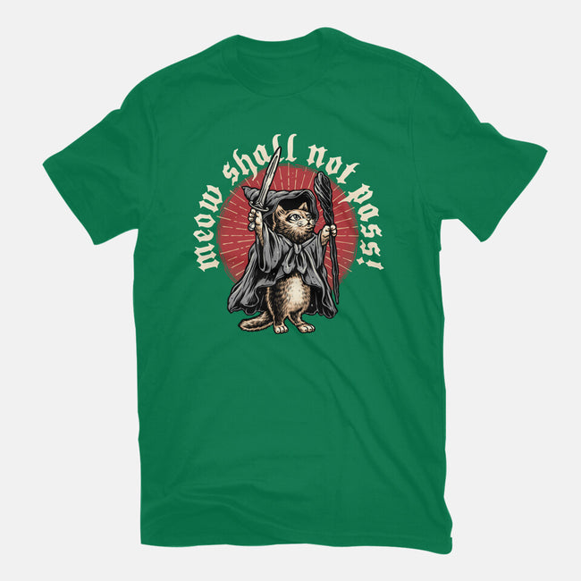 Meow Shall Not Pass-Womens-Fitted-Tee-momma_gorilla
