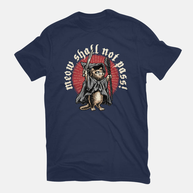 Meow Shall Not Pass-Womens-Fitted-Tee-momma_gorilla