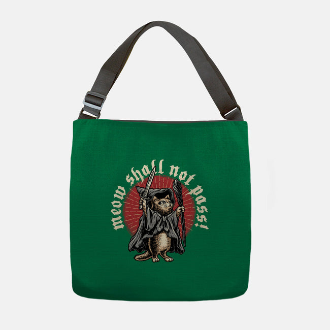 Meow Shall Not Pass-None-Adjustable Tote-Bag-momma_gorilla