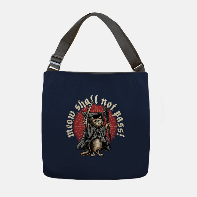 Meow Shall Not Pass-None-Adjustable Tote-Bag-momma_gorilla