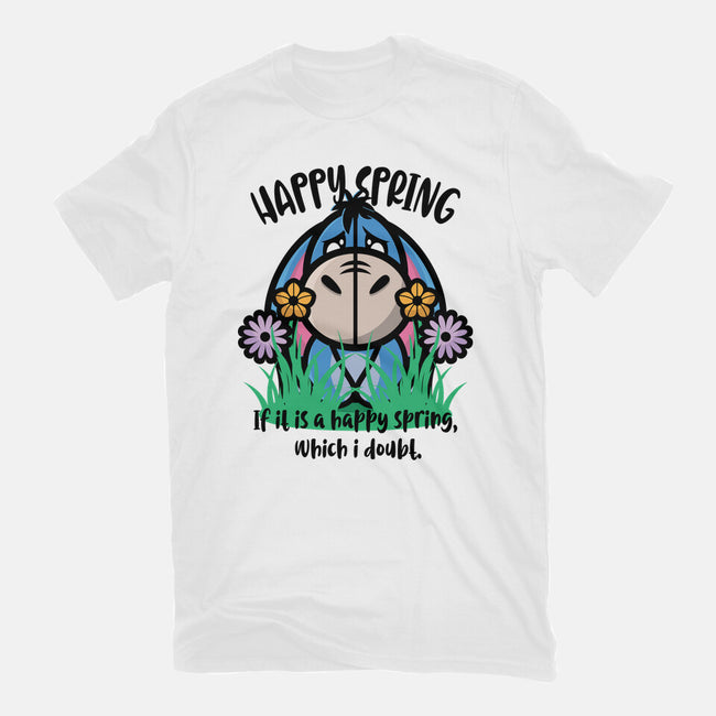 Happy Spring-Womens-Fitted-Tee-jrberger