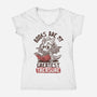 Books Are My Greatest Treasure-Womens-V-Neck-Tee-koalastudio