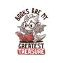 Books Are My Greatest Treasure-Womens-V-Neck-Tee-koalastudio