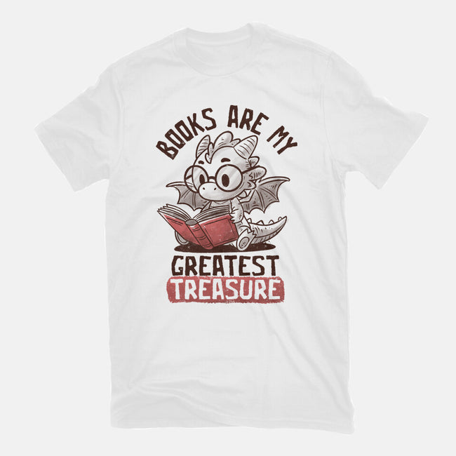 Books Are My Greatest Treasure-Womens-Basic-Tee-koalastudio