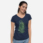 Link Of Tomorrow-Womens-V-Neck-Tee-kharmazero