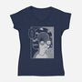 Downward Spiral-Womens-V-Neck-Tee-Jorgetiradoart