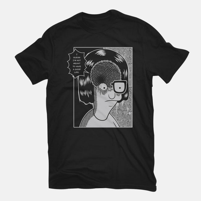 Downward Spiral-Womens-Fitted-Tee-Jorgetiradoart