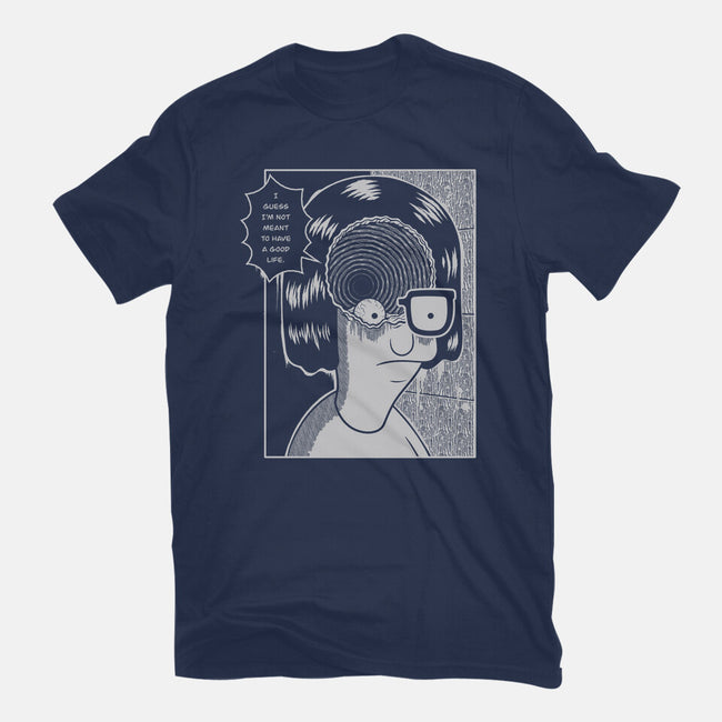 Downward Spiral-Unisex-Basic-Tee-Jorgetiradoart
