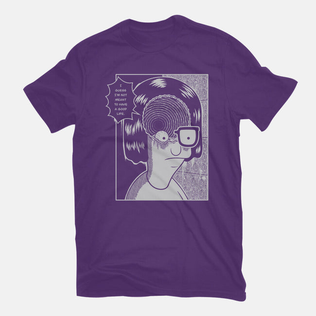 Downward Spiral-Womens-Fitted-Tee-Jorgetiradoart