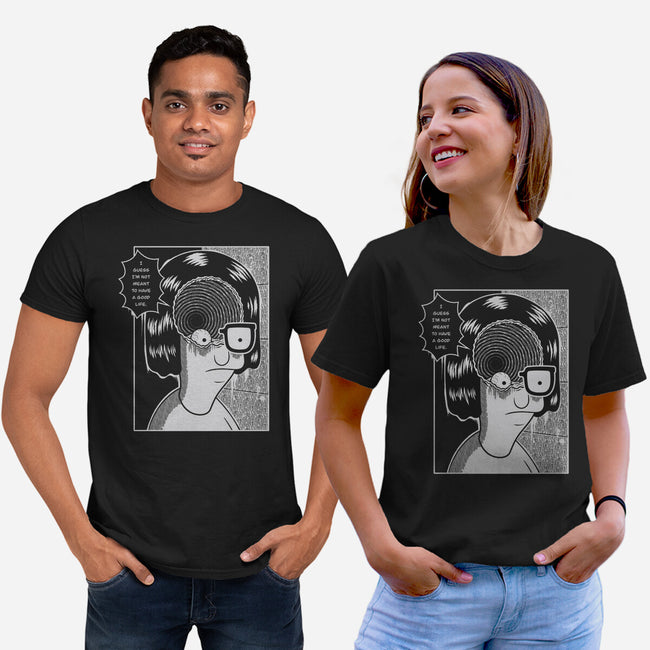Downward Spiral-Unisex-Basic-Tee-Jorgetiradoart