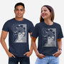 Downward Spiral-Unisex-Basic-Tee-Jorgetiradoart
