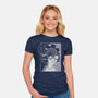 Downward Spiral-Womens-Fitted-Tee-Jorgetiradoart
