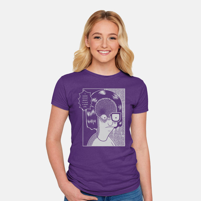 Downward Spiral-Womens-Fitted-Tee-Jorgetiradoart