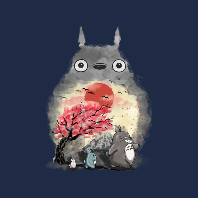 Totoro Japan Cherry Blossom-Womens-Basic-Tee-JamesQJO