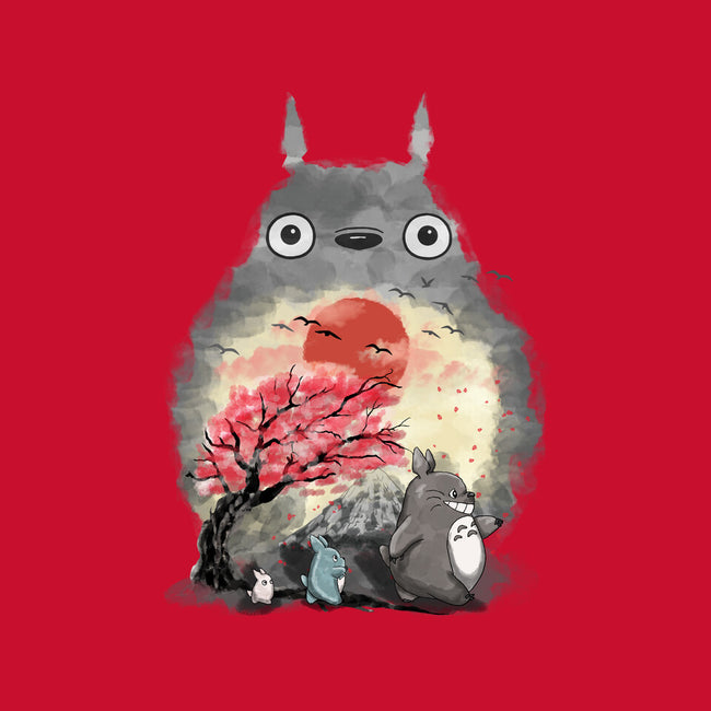 Totoro Japan Cherry Blossom-Womens-Basic-Tee-JamesQJO