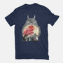 Totoro Japan Cherry Blossom-Womens-Fitted-Tee-JamesQJO