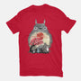 Totoro Japan Cherry Blossom-Womens-Fitted-Tee-JamesQJO