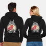 Totoro Japan Cherry Blossom-Unisex-Zip-Up-Sweatshirt-JamesQJO