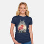 Totoro Japan Cherry Blossom-Womens-Fitted-Tee-JamesQJO