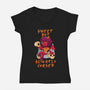 Sweet But Slightly Cursed-Womens-V-Neck-Tee-FunkVampire