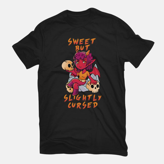 Sweet But Slightly Cursed-Womens-Fitted-Tee-FunkVampire