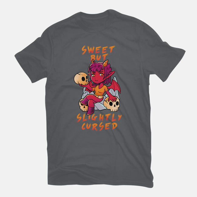 Sweet But Slightly Cursed-Womens-Fitted-Tee-FunkVampire