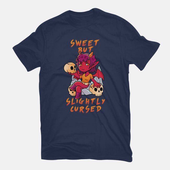 Sweet But Slightly Cursed-Womens-Fitted-Tee-FunkVampire