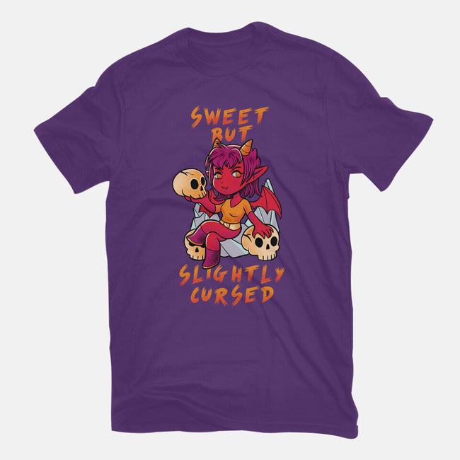 Sweet But Slightly Cursed-Womens-Fitted-Tee-FunkVampire