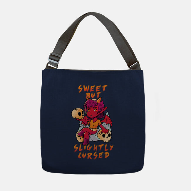 Sweet But Slightly Cursed-None-Adjustable Tote-Bag-FunkVampire