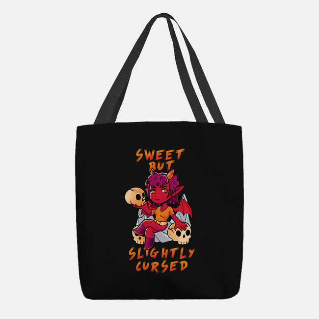 Sweet But Slightly Cursed-None-Basic Tote-Bag-FunkVampire