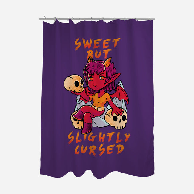 Sweet But Slightly Cursed-None-Polyester-Shower Curtain-FunkVampire