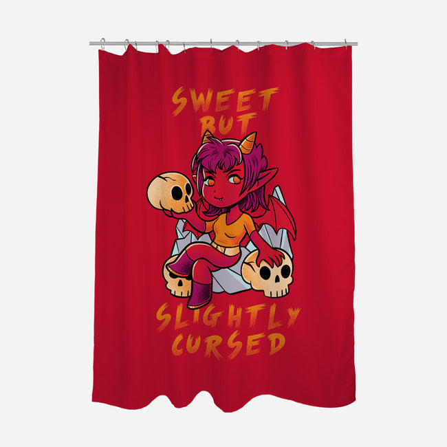 Sweet But Slightly Cursed-None-Polyester-Shower Curtain-FunkVampire