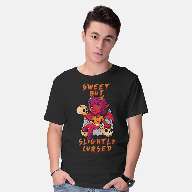 Sweet But Slightly Cursed-Mens-Basic-Tee-FunkVampire