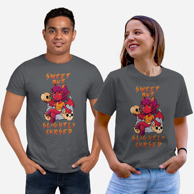 Sweet But Slightly Cursed-Unisex-Basic-Tee-FunkVampire